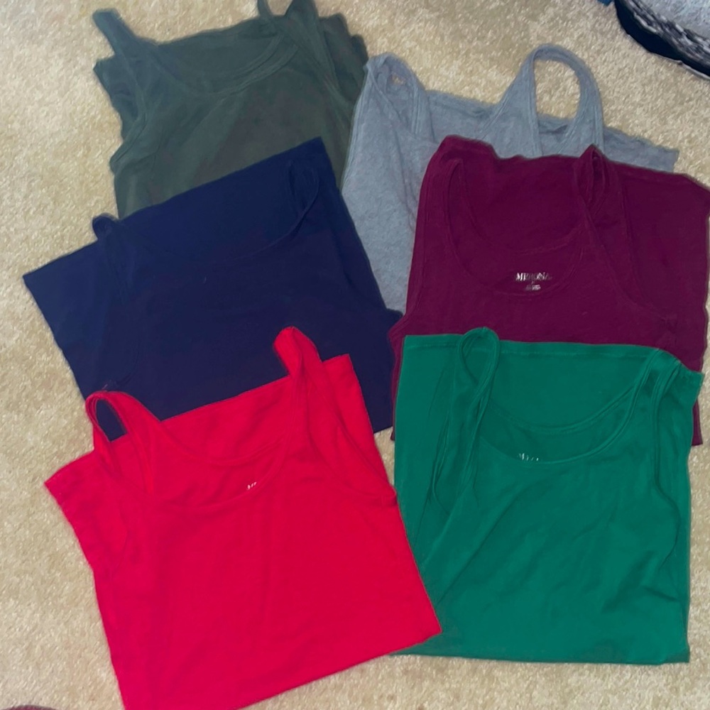 6 Merona Tank-tops (Sold as Set)